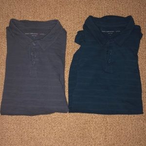 TWO John Varvatos Men’s Polo Dress Shirts Large